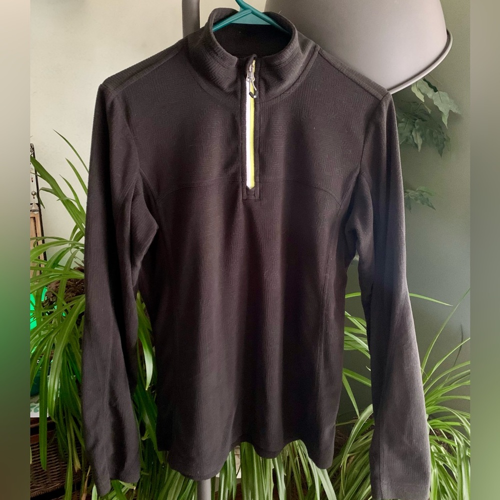 Killtec quarter zip fleece sweater. black. size 10